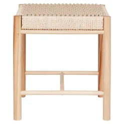 House Nordic Abano Hocker aus Naturgeflecht - Pappelholz
