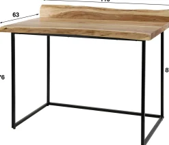 Emob Akazienschreibtisch Live Edge - Natürliches und robustes Design