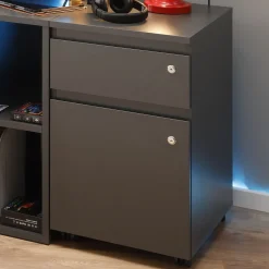 Aktenschrank File Guard | 44 x 51,3 x 76,9 cm | Spanplattenholz | Farbe: Anthrazit