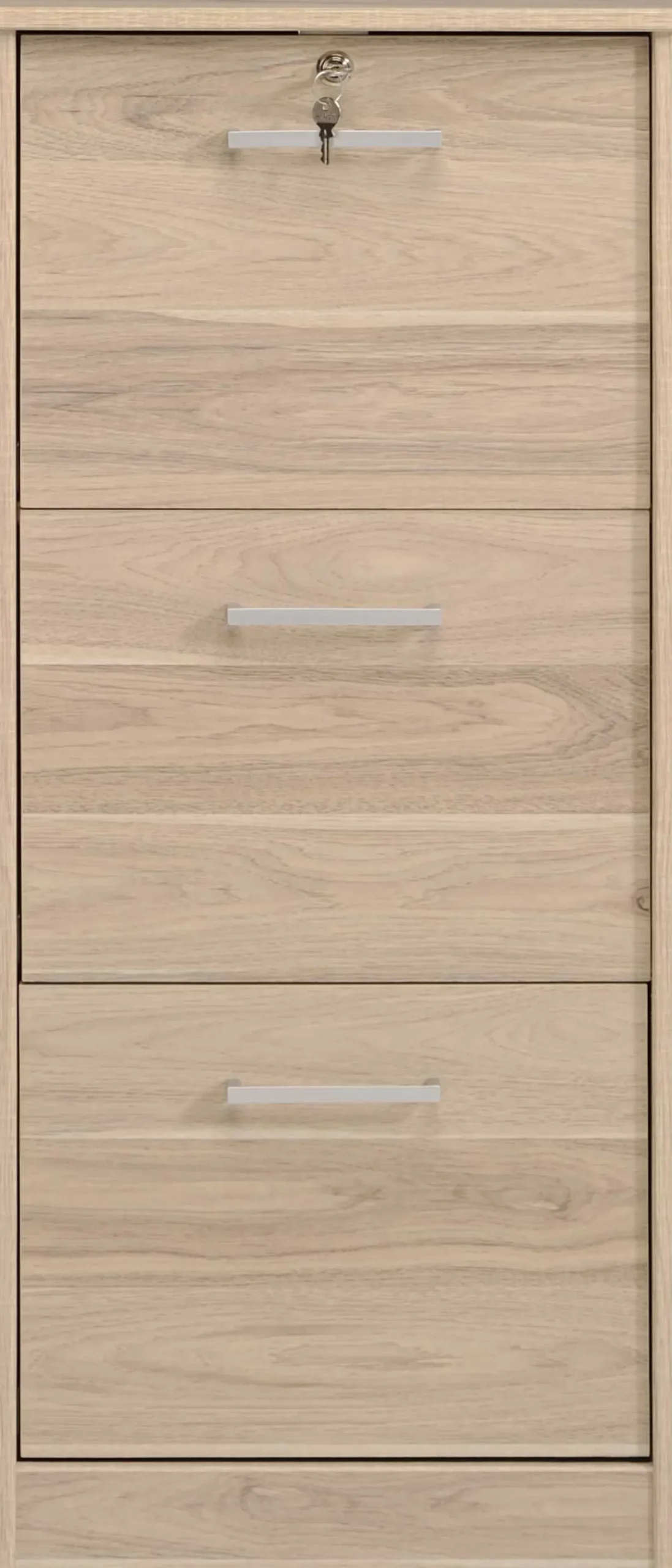Aktenschrank Ludik mit Verschluss - Eiche
