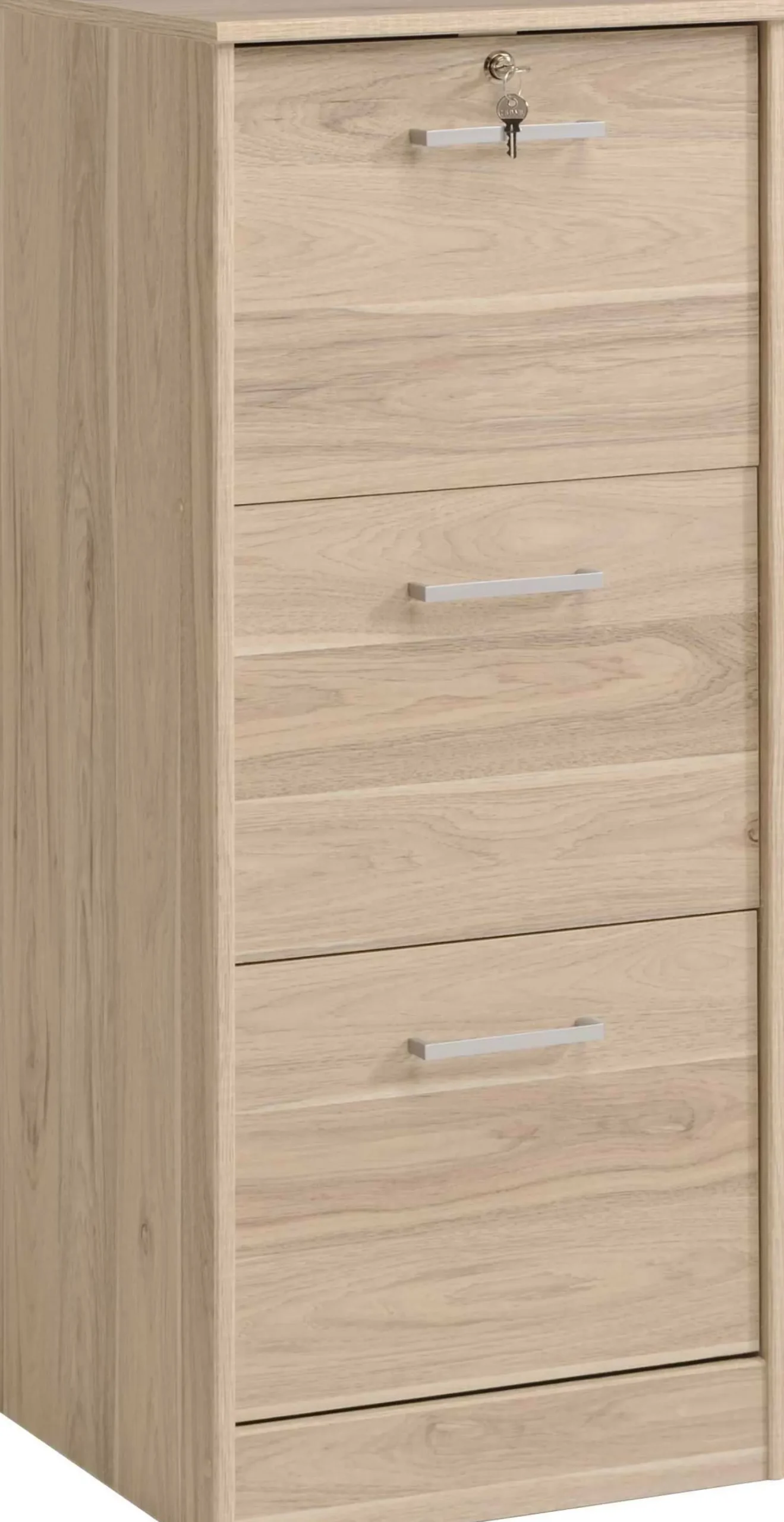 Aktenschrank Ludik mit Verschluss - Eiche
