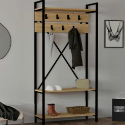 Alfa H Garderobenständer | 100 % MELAMIN | Saphir