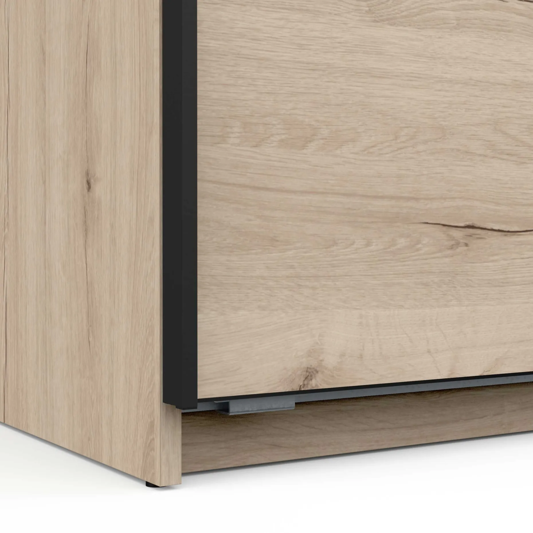 Alhambra Kleiderschrank - 148x60x223,70 cm - Braun/ Spanplatte