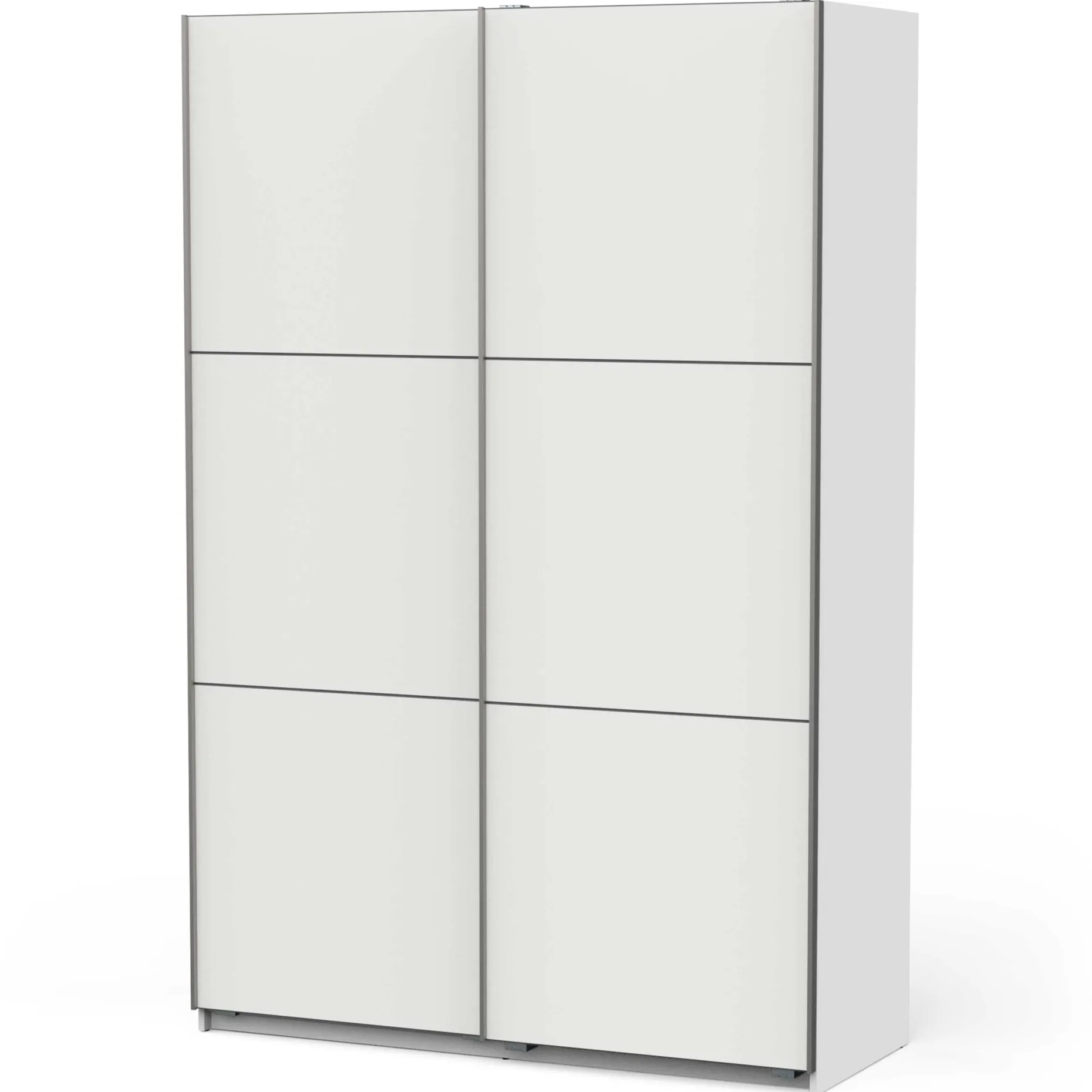 Alhambra Kleiderschrank - 148x60x223,70 cm - Weiß/Spanplatte