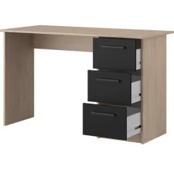 AlmaKinderzimmer : Bett 90x200cm, Nachttisch, Schreibtisch - Eiche Dekor