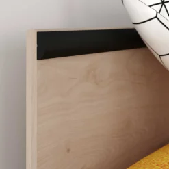 Kinder Parisot AlmaKinderzimmer : Bett 90x200cm, Nachttisch, Kommode - Eiche Dekor