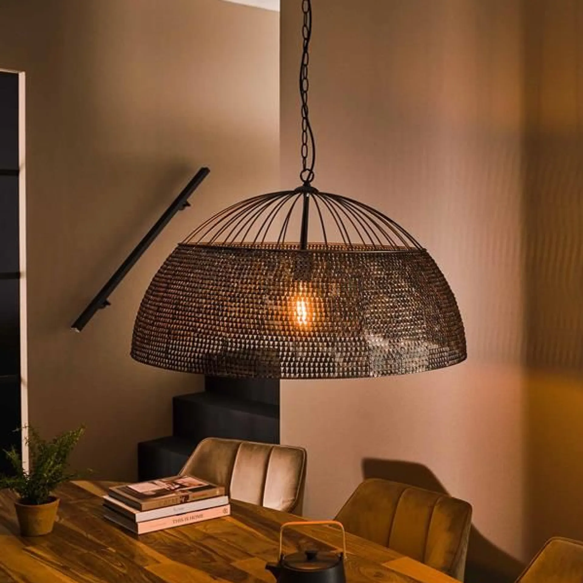 Emob Amory Hängeleuchte für 1 Lichtquelle-/braun