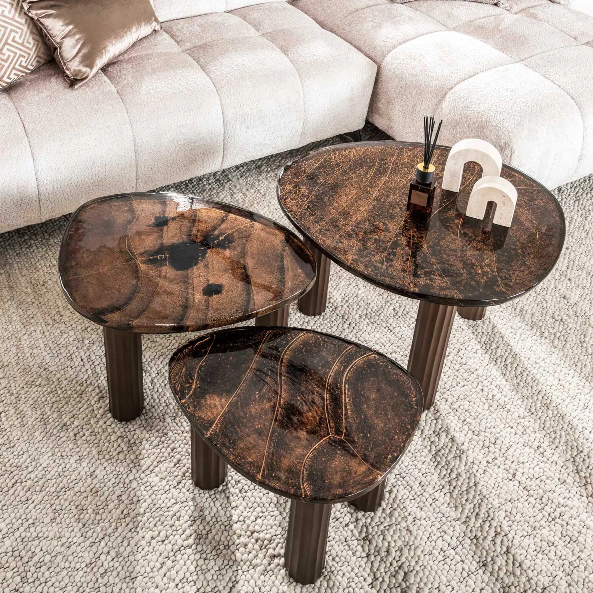 Emob Antik Couchtisch Eclipse L