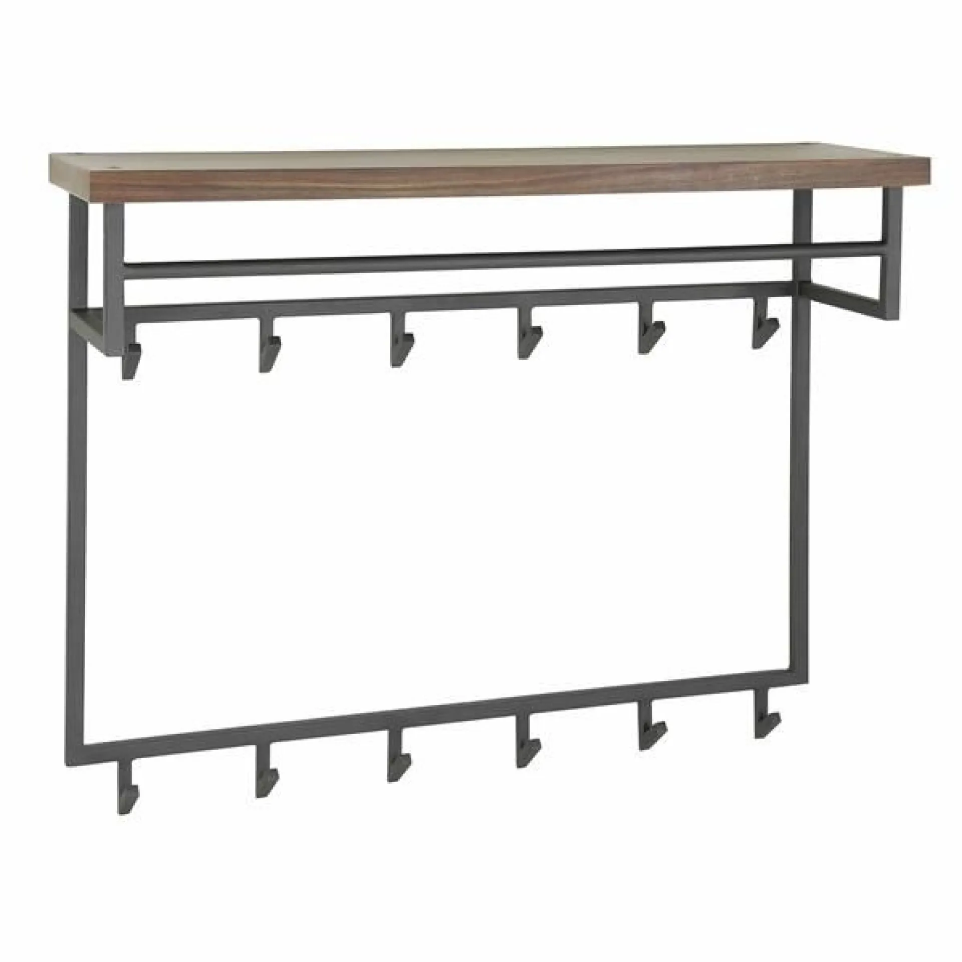 Emob Antoinette Wandgarderobe 12 haken-Saja nussbaum