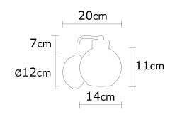 Emob Anı Wandleuchte | METALLGEHÄUSE |