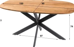 Emob Arhus Massiv 150 cm Esstisch - Akazienholz
