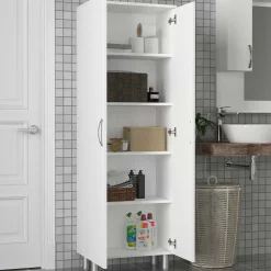 Arizona Badezimmerschrank | 100 % MELAMIN | Weiß