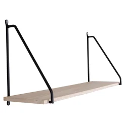 Arnhem Regal - Schwarz/Natur | Regal aus Stahl und Holz