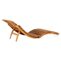 House Nordic Arrieta Sonnenliege aus Teakholz Natur