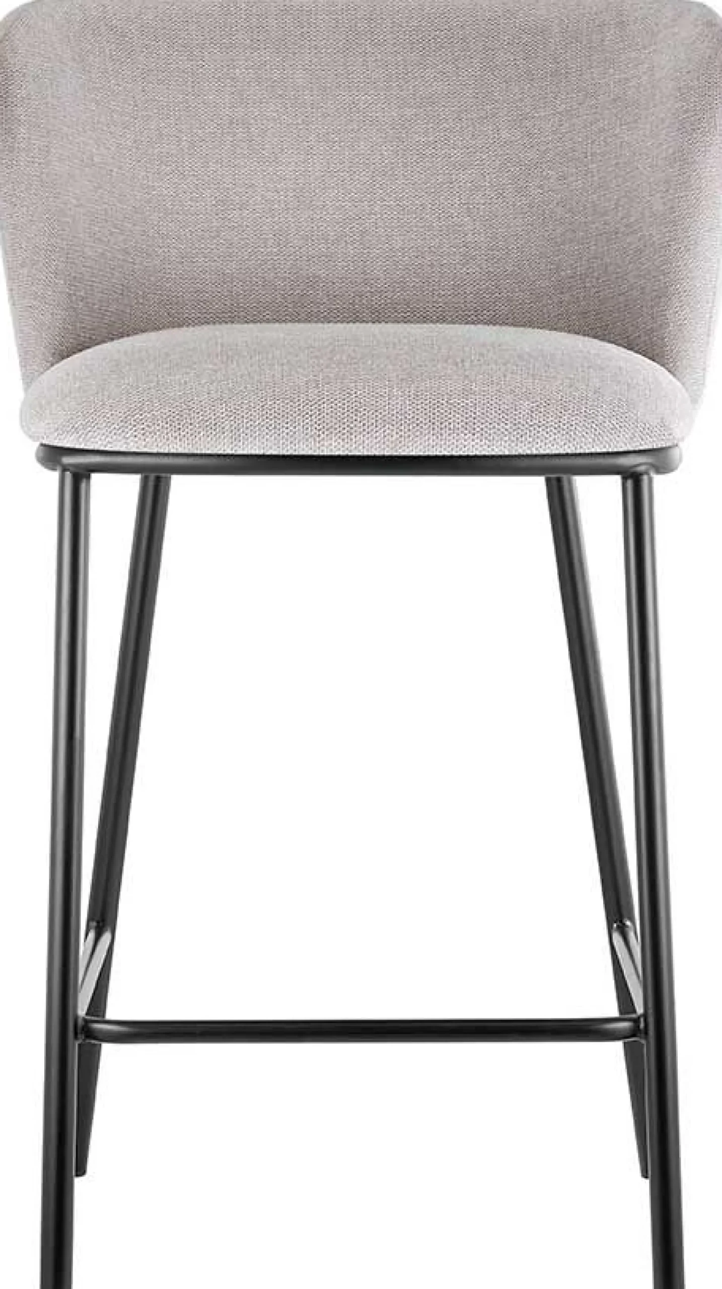 Rousseau Arthur" farbener Stoff-Thekenstuhl | Metallbeine | 88.5x53x50.5cm