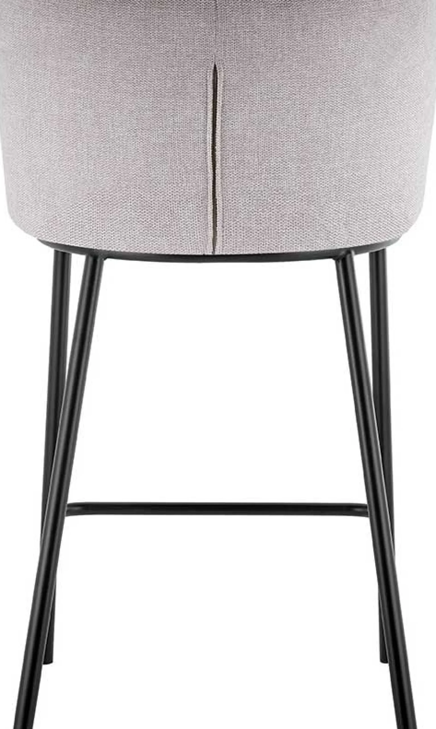 Rousseau Arthur" farbener Stoff-Thekenstuhl | Metallbeine | 88.5x53x50.5cm