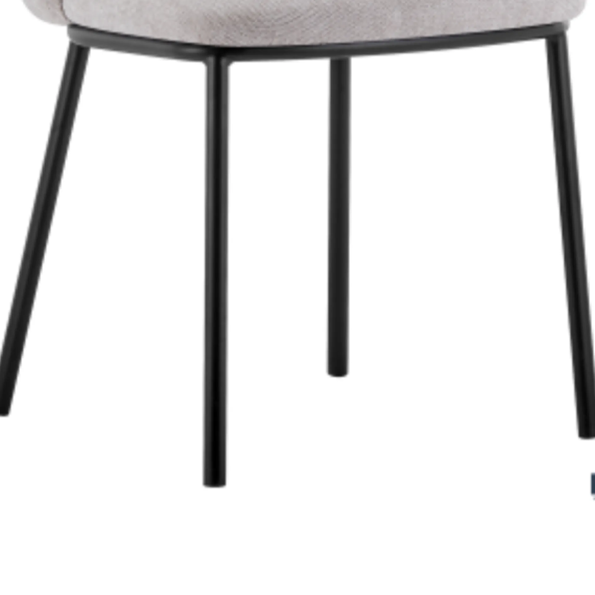 Rousseau Arthur" Stuhl aus m Stoff | Metallbeine | 76x52x54cm