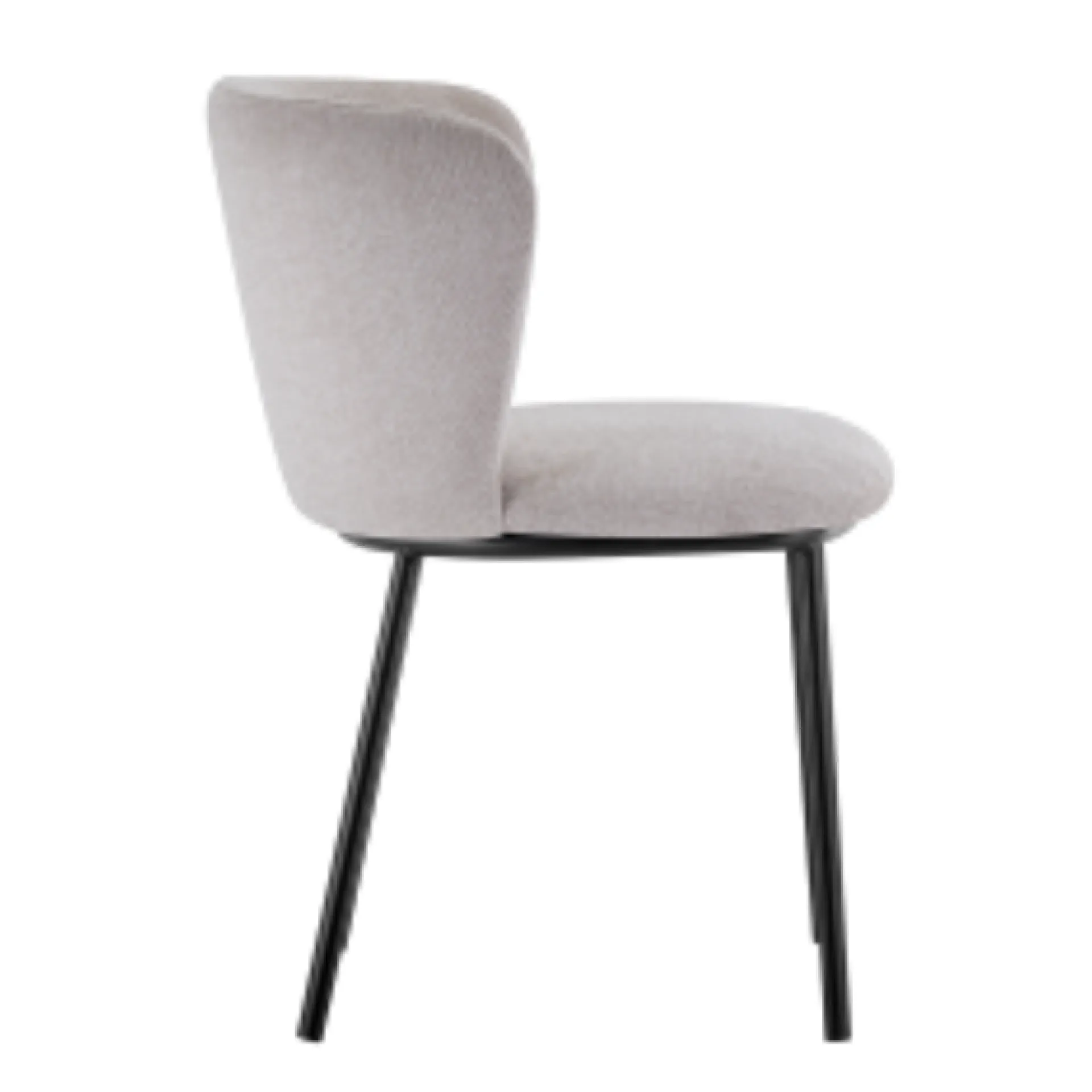 Rousseau Arthur" Stuhl aus m Stoff | Metallbeine | 76x52x54cm