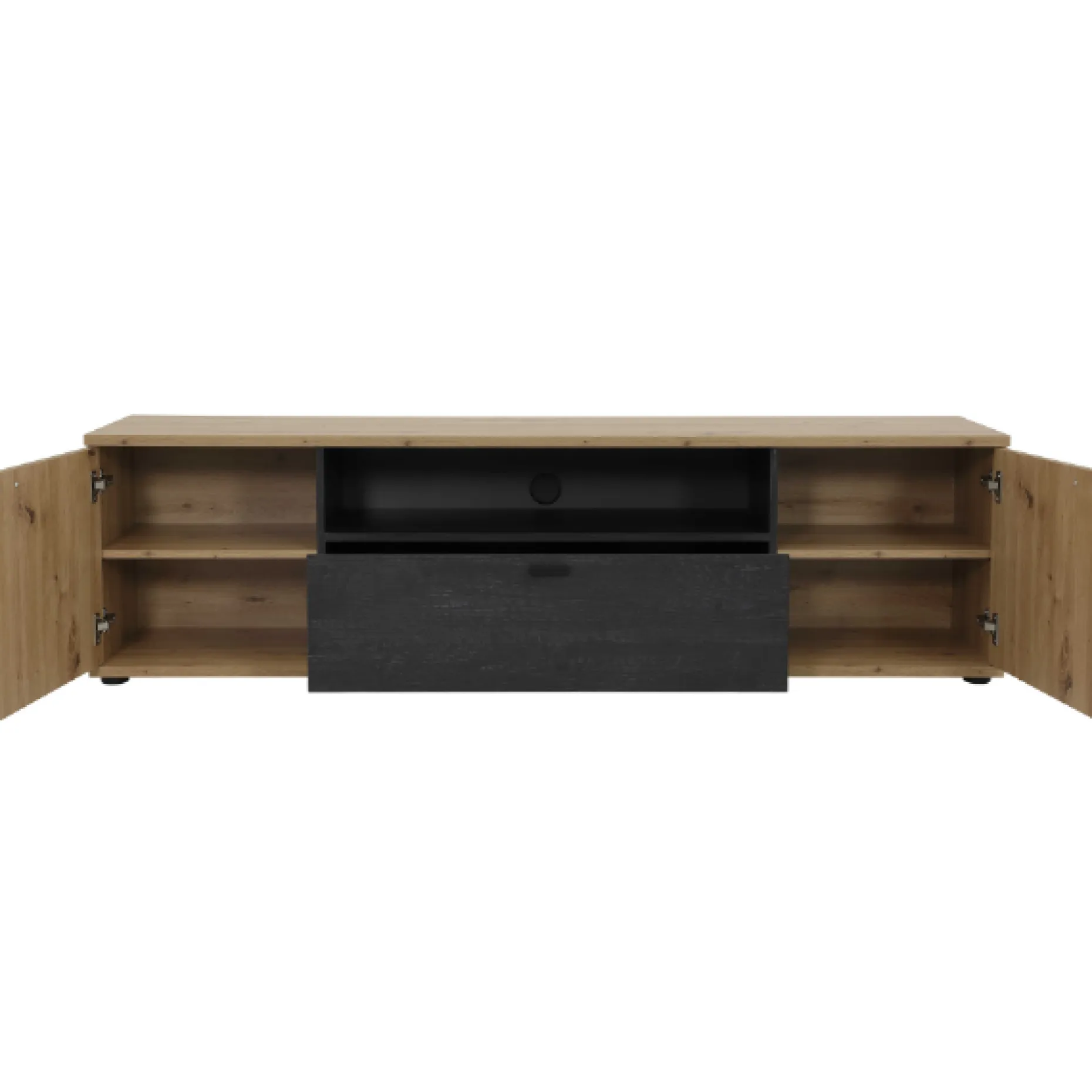 Atnalta TV-Schrank 180x40 cm-Handwerklich/gebranntes Holz