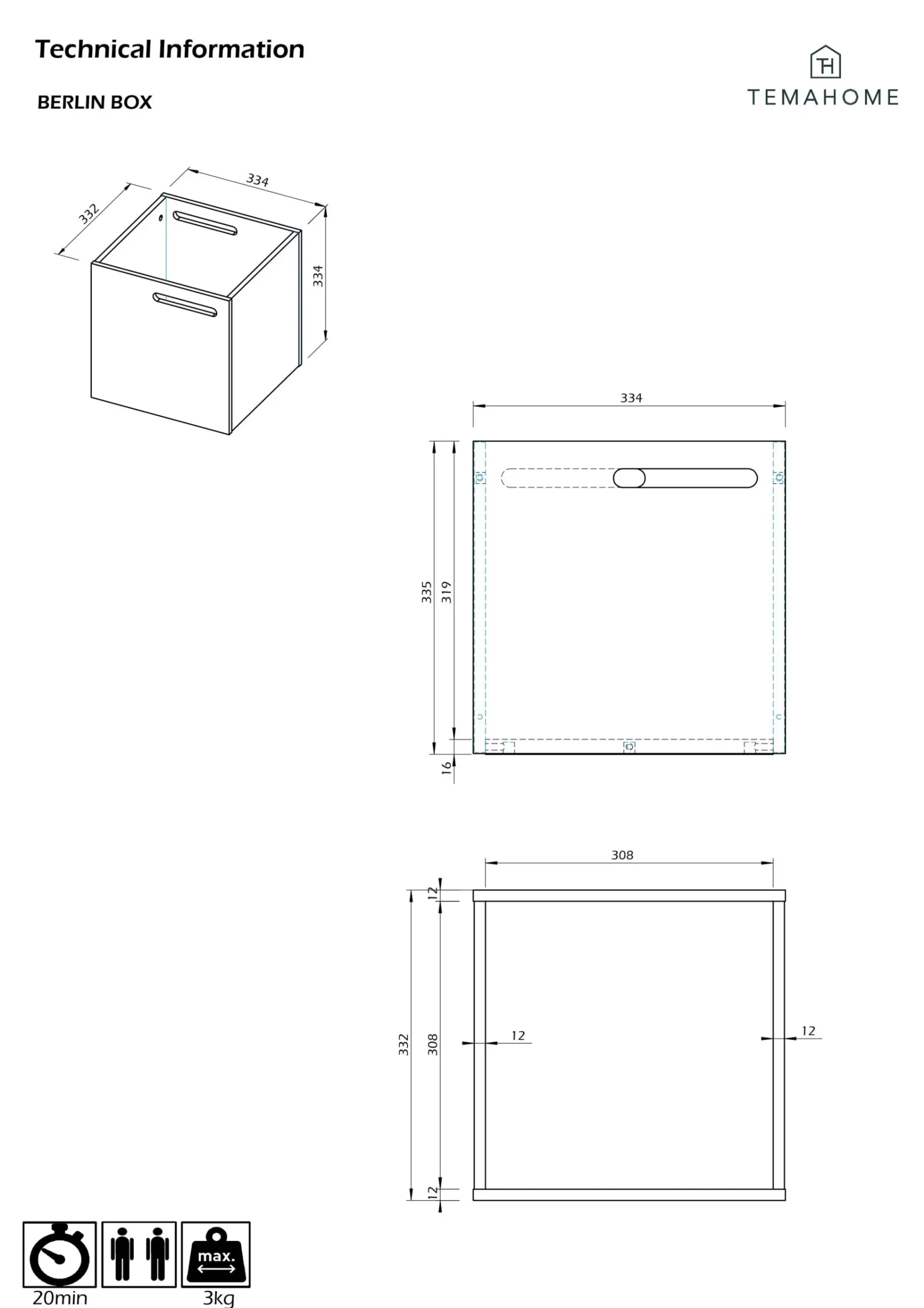 Temahome Aufbewahrungsbox Berkeley -