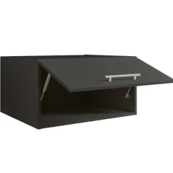 Aufsatzschrank für Waschmaschine Laundreezy | 68 x 68 x 38 cm | Schwarz