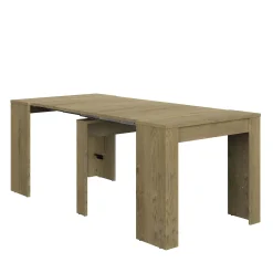 Gautier - Diagone Ausziehbare Konsole Di María | 58 x 90 x 77 cm | Eiche Silva Design