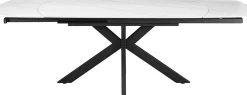 Rousseau Ausziehbarer Esstisch Aries - 160/240x90x77cm - gesinterter Stein - Marmor