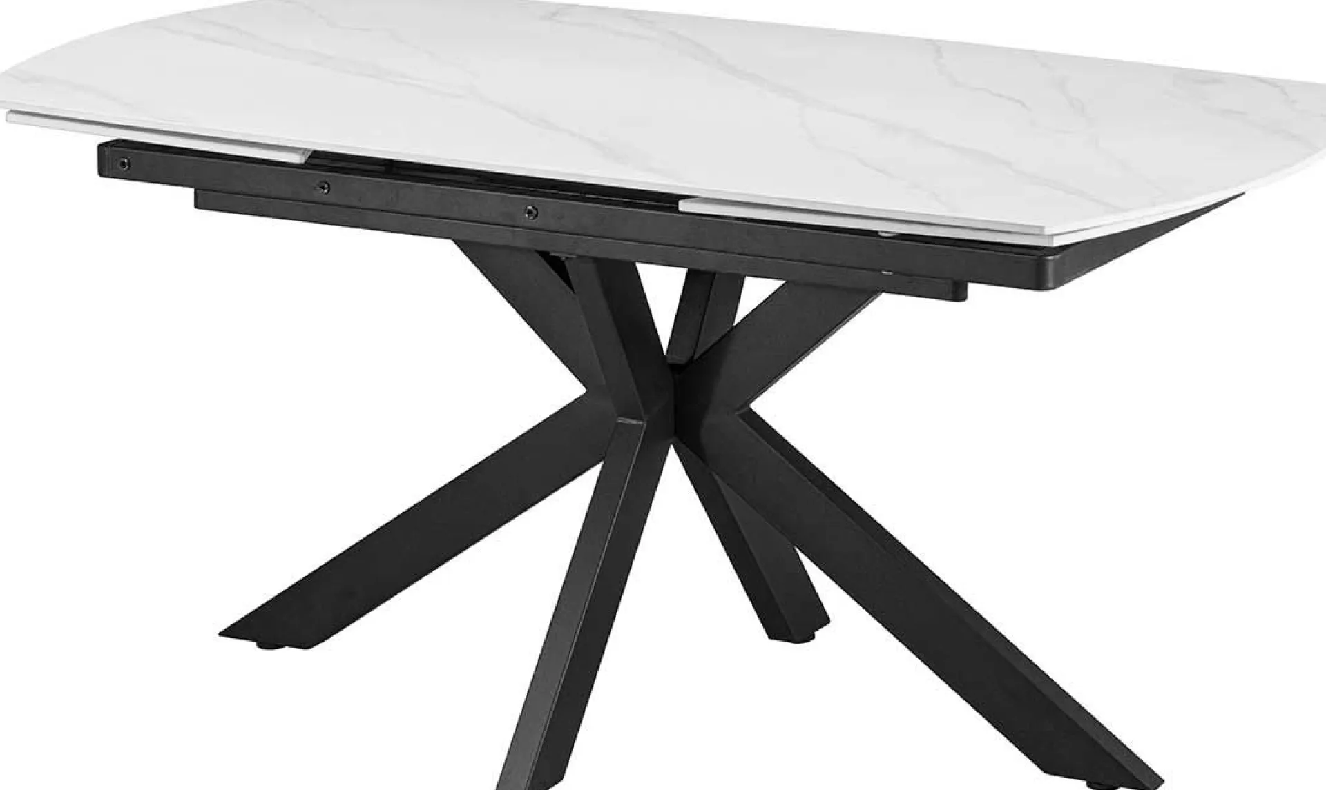 Rousseau Ausziehbarer Esstisch Aries - 160/240x90x77cm - gesinterter Stein - Marmor