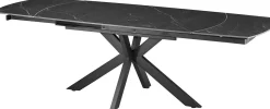 Rousseau Ausziehbarer Esstisch Aries - 160/240x90x77cm - gesinterter Stein - er Marmor
