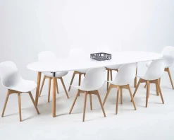 Emob Ausziehbarer Esstisch Benjamin 170/270x100cm - / Eiche