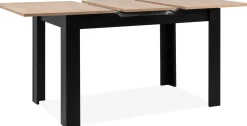 Finori Ausziehbarer Esstisch Birma - 125/165x80x75cm - Artisan Eiche/schwarz