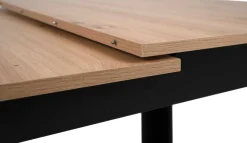 Finori Ausziehbarer Esstisch Birma - 125/165x80x75cm - Artisan Eiche/schwarz