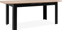 Finori Ausziehbarer Esstisch Birma - 160/200x80x75cm - Artisan Eiche/schwarz