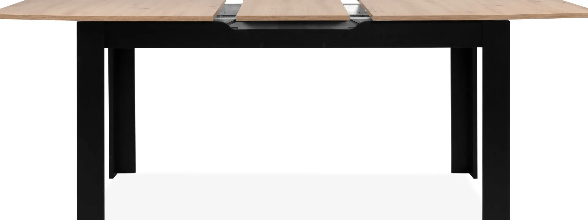 Finori Ausziehbarer Esstisch Birma - 160/200x80x75cm - Artisan Eiche/schwarz