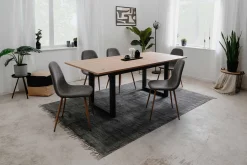 Finori Ausziehbarer Esstisch Damon 160/200x90 - Artisan Eiche/Anthrazit