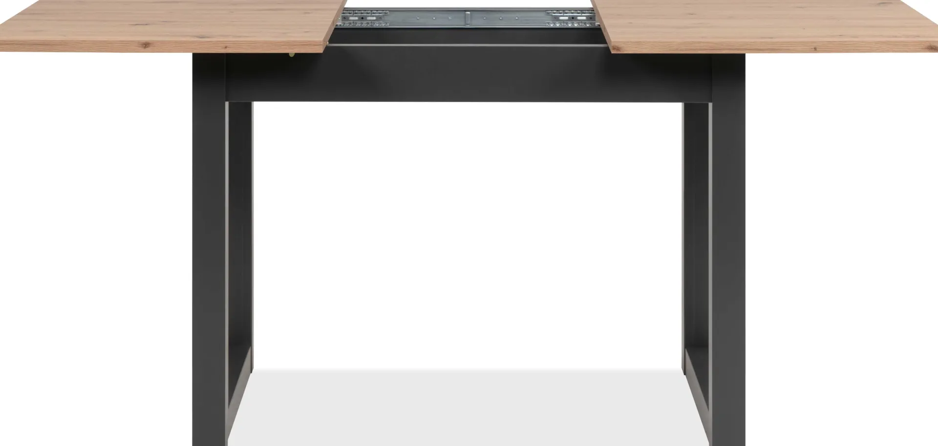 Finori Ausziehbarer Esstisch Damon 120/160x90 - Eiche/anthrazit