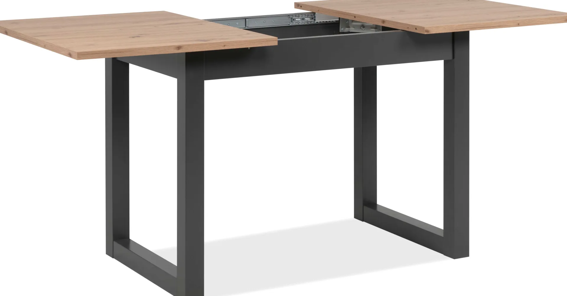 Finori Ausziehbarer Esstisch Damon 120/160x90 - Eiche/anthrazit