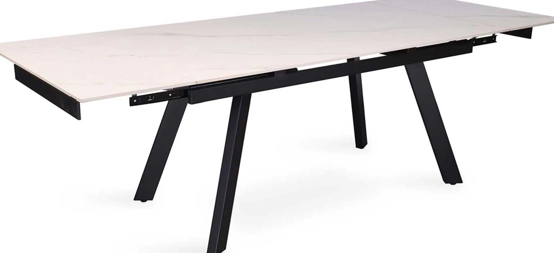 Rousseau Ausziehbarer Esstisch Hertha | 160/240 x 90 x 76 cm | /Stein