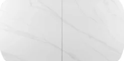 Rousseau Ausziehbarer Esstisch Hestia - 180/220x90x76cm - gesinterter Stein - Marmor