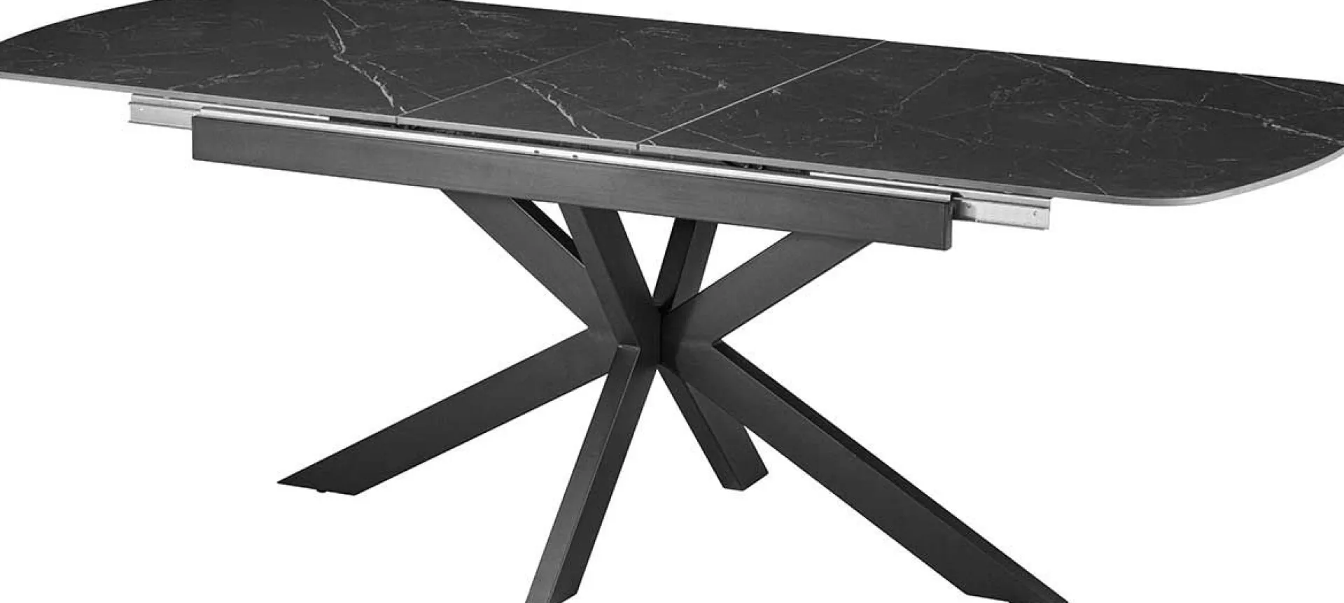 Rousseau Ausziehbarer Esstisch Hestia - 180/220x90x76cm - gesinterter Stein - er Marmor