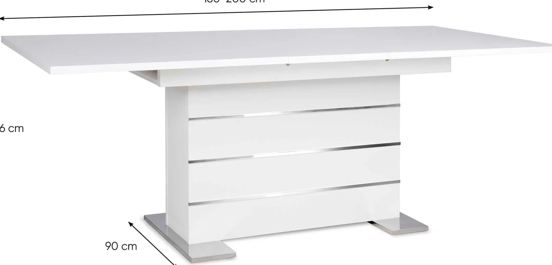 Finori Ausziehbarer Esstisch Mantova 160/200/200