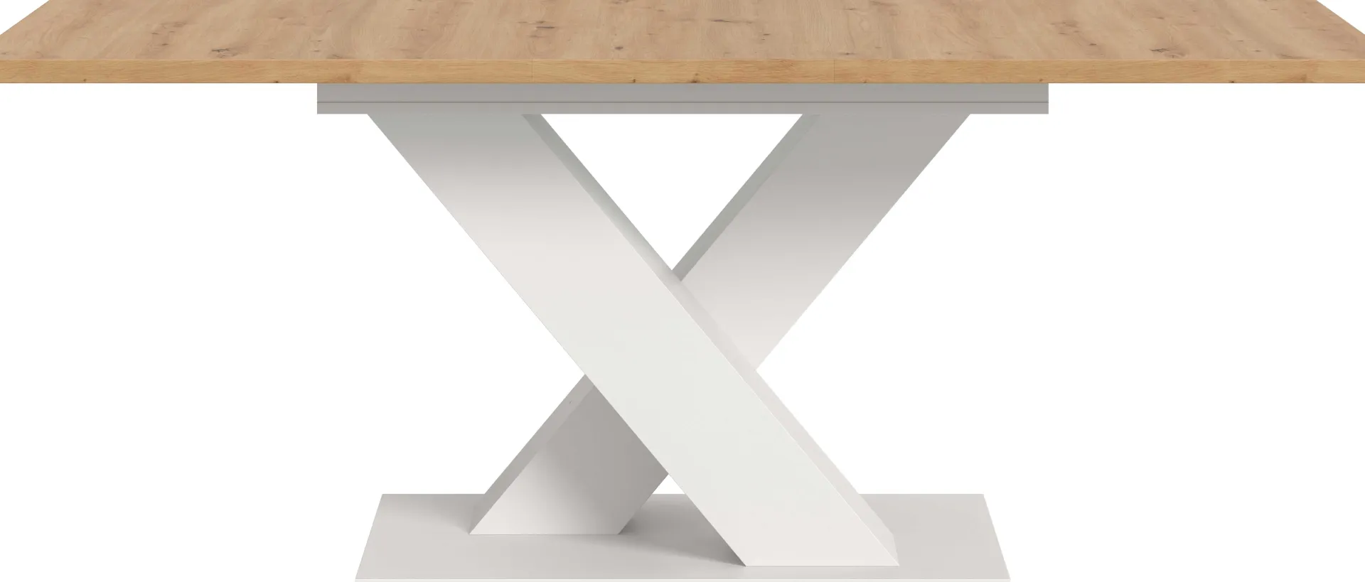 Xonox Ausziehbarer Esstisch Motion Emob - Artisan/Naturweiß - 150-190x76x90 cm