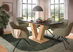 Xonox Ausziehbarer Esstisch Motion Emob Artisan/Grau 150-190x76x90 cm