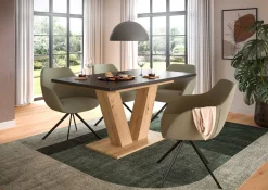 Xonox Ausziehbarer Esstisch Motion Emob Artisan/Grau 150-190x76x90 cm
