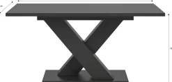 Xonox Ausziehbarer Esstisch Motion Emob - - 150-190x76x90 cm
