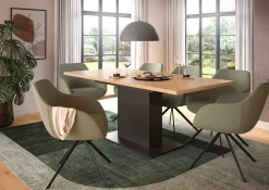 Xonox Ausziehbarer Esstisch Motion Emob - Grau/Artisan - 150-190x76x90 cm