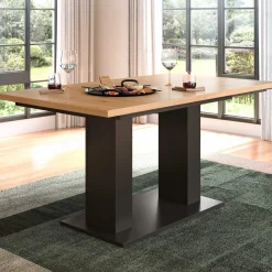 Xonox Ausziehbarer Esstisch Motion Emob - Artisan Holzoptik, Grau, 150-190x90x76 cm