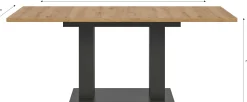 Xonox Ausziehbarer Esstisch Motion Emob - Artisan Holzoptik, Grau, 150-190x90x76 cm