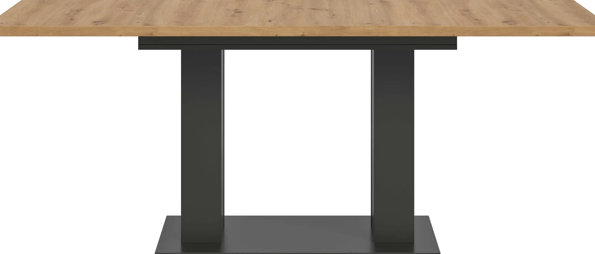 Xonox Ausziehbarer Esstisch Motion Emob - Artisan Holzoptik, Grau, 150-190x90x76 cm