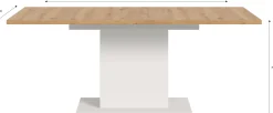 Xonox Ausziehbarer Esstisch Motion Emob - FSC-Holz, 150-190x76x90 cm, weiß/artisan